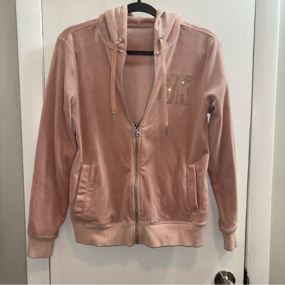Y2K Calvin Klein Soft Pink Hoodie